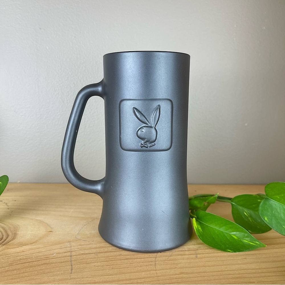 VINTAGE PLAYBOY MUG METAL MATTE BEER STEIN